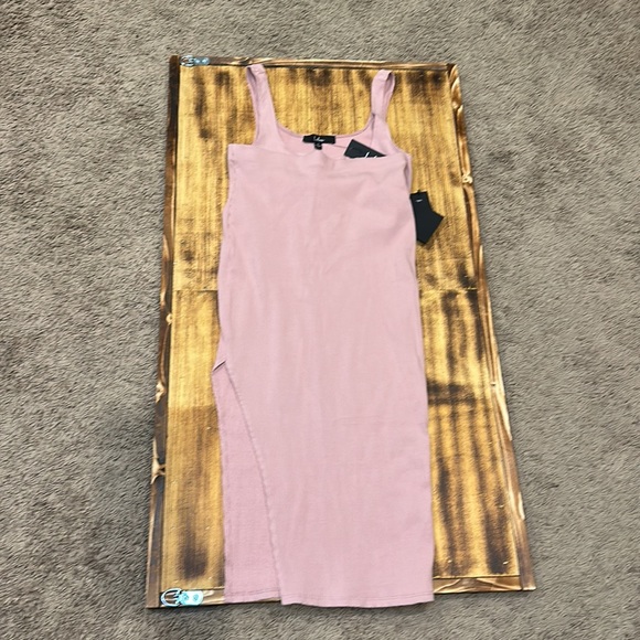 Lulu’s set for life, blush, pink, red body con, two piece dress NWT small - Picture 5 of 9